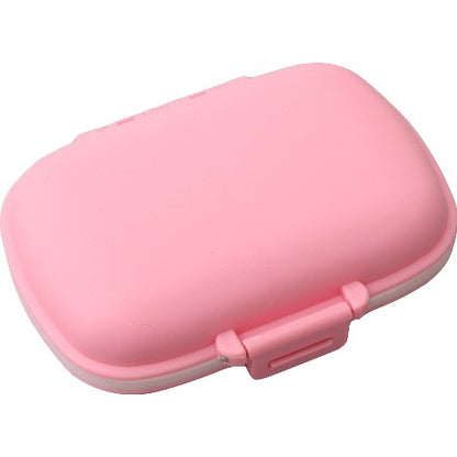 Organizator medicamente, Plastic, 8 compartimente, 0.1 L, Roz, Klevo, 11 x 7 cm