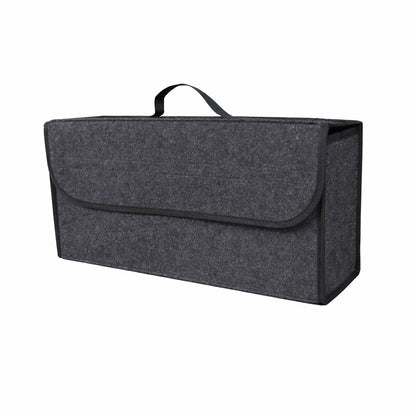 Organizator Portbagaj Auto Pliabil, Klevo, Cutie Depozitare Multifunctionala, Material Textil Non Woven, 50 x 17 x 24 cm, Gri