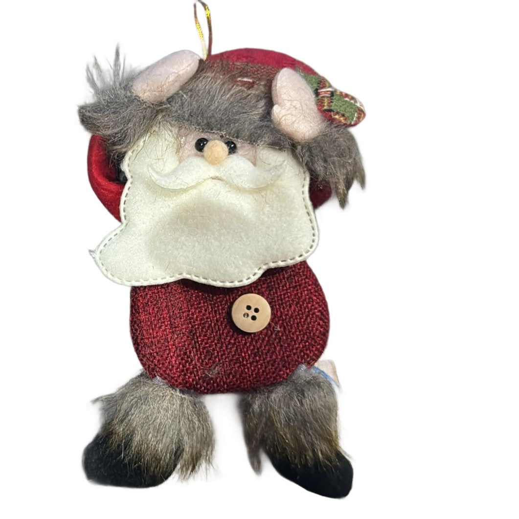 Figurina de Craciun, Klevo, pentru Brad, Tip Mos Craciun, 5 x 7 cm, Multicolor