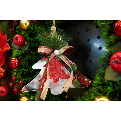 Ornament brad, Klevo, Brad, Argintiu, Lucios, 14*15CM, Acril, Interior/ Exterior