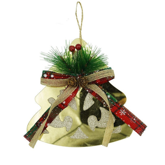 Ornament brad, Klevo, Brad, Auriu, Lucios, 16*17CM, Acril, Interior/ Exterior