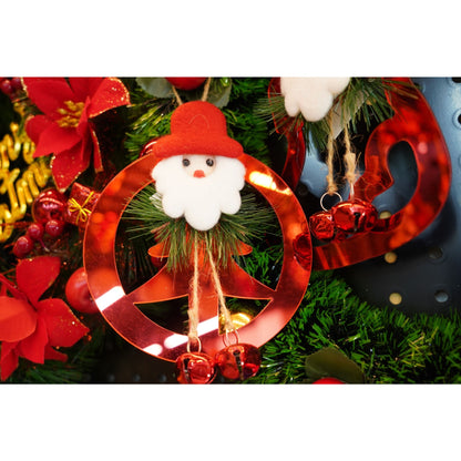 Ornament brad, Klevo, Brad cu clopotei, Rosu, Lucios, 15*20CM, Acril, Interior/ Exterior