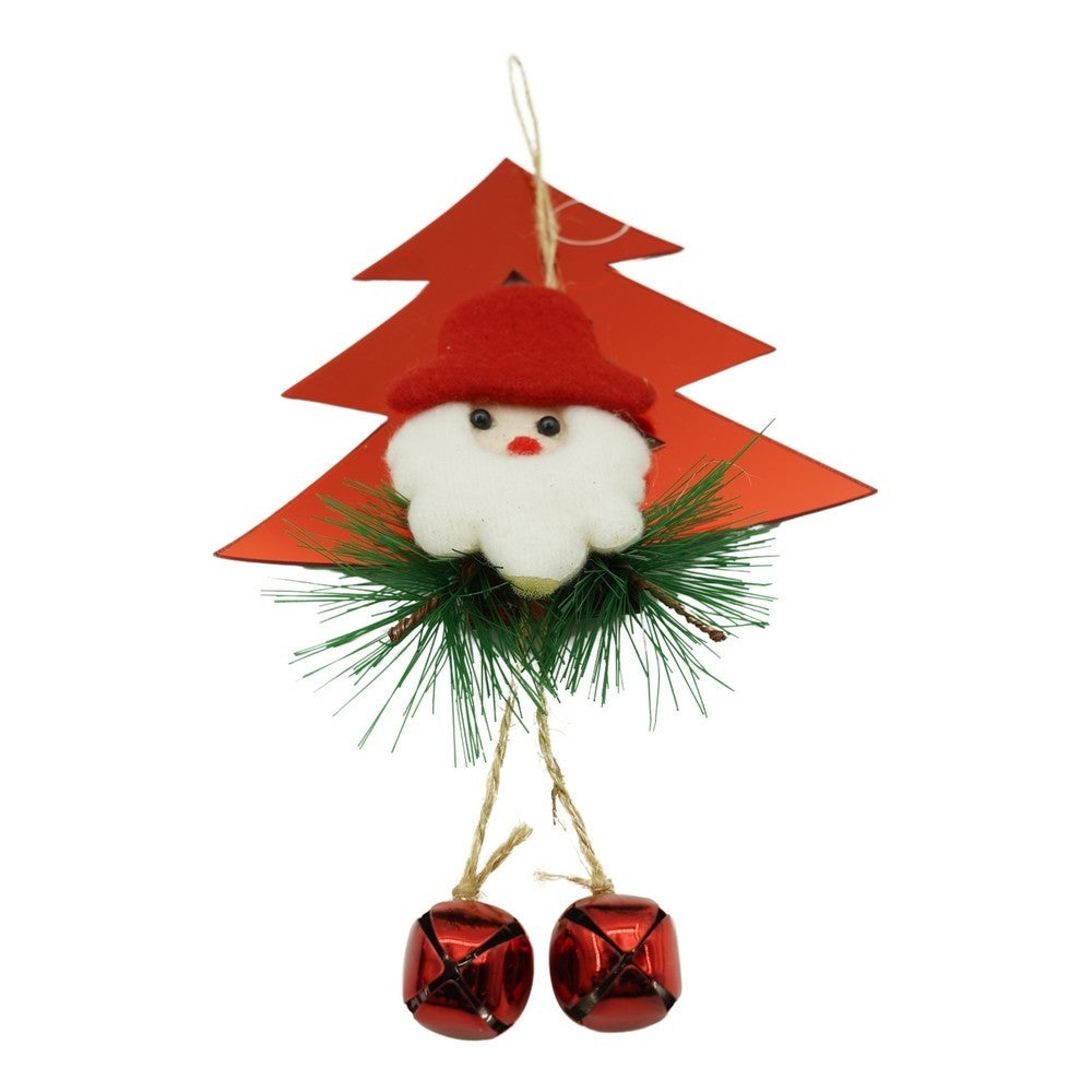 Ornament brad, Klevo, Brad cu clopotei, Rosu, Lucios, 15*20CM, Acril, Interior/ Exterior