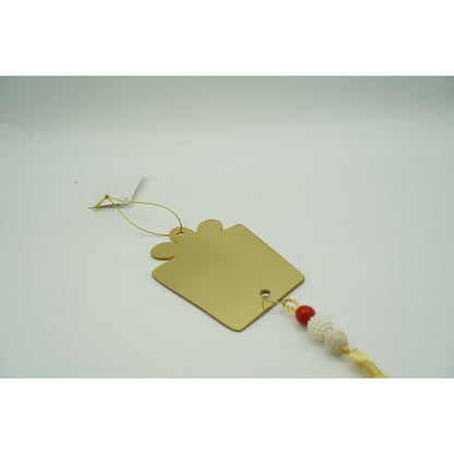 Ornament brad, Klevo, Cadou, Auriu, Lucios, 8*25CM, Acril, Interior/ Exterior