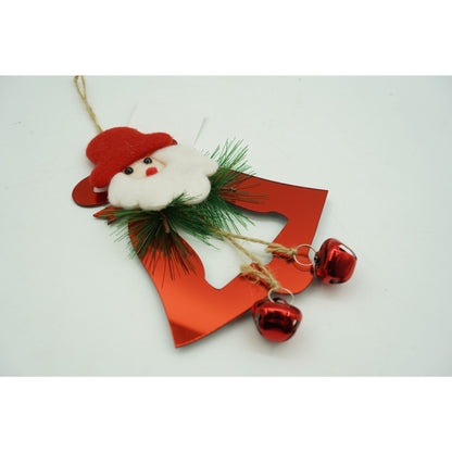Ornament brad, Klevo, Clopotel, Rosu, Lucios, 15*20CM, Acril, Interior/ Exterior
