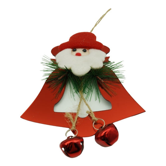 Ornament brad, Klevo, Clopotel, Rosu, Lucios, 15*20CM, Acril, Interior/ Exterior