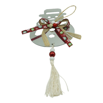 Ornament brad, Klevo, Om de zapada, Argintiu, Lucios, 14*26CM, Acril, Interior/ Exterior