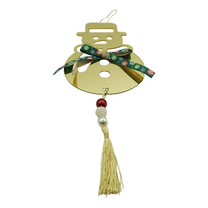 Ornament brad, Klevo, Om de zapada, Auriu, Lucios, 14*30CM, Acril, Interior/ Exterior
