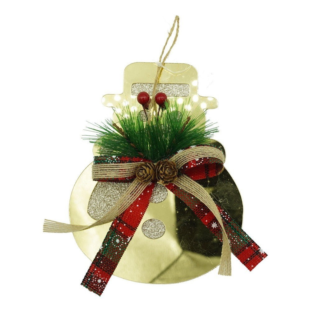 Ornament brad, Klevo, Om de zapada, Auriu, Lucios, 16*17CM, Acril, Interior/ Exterior