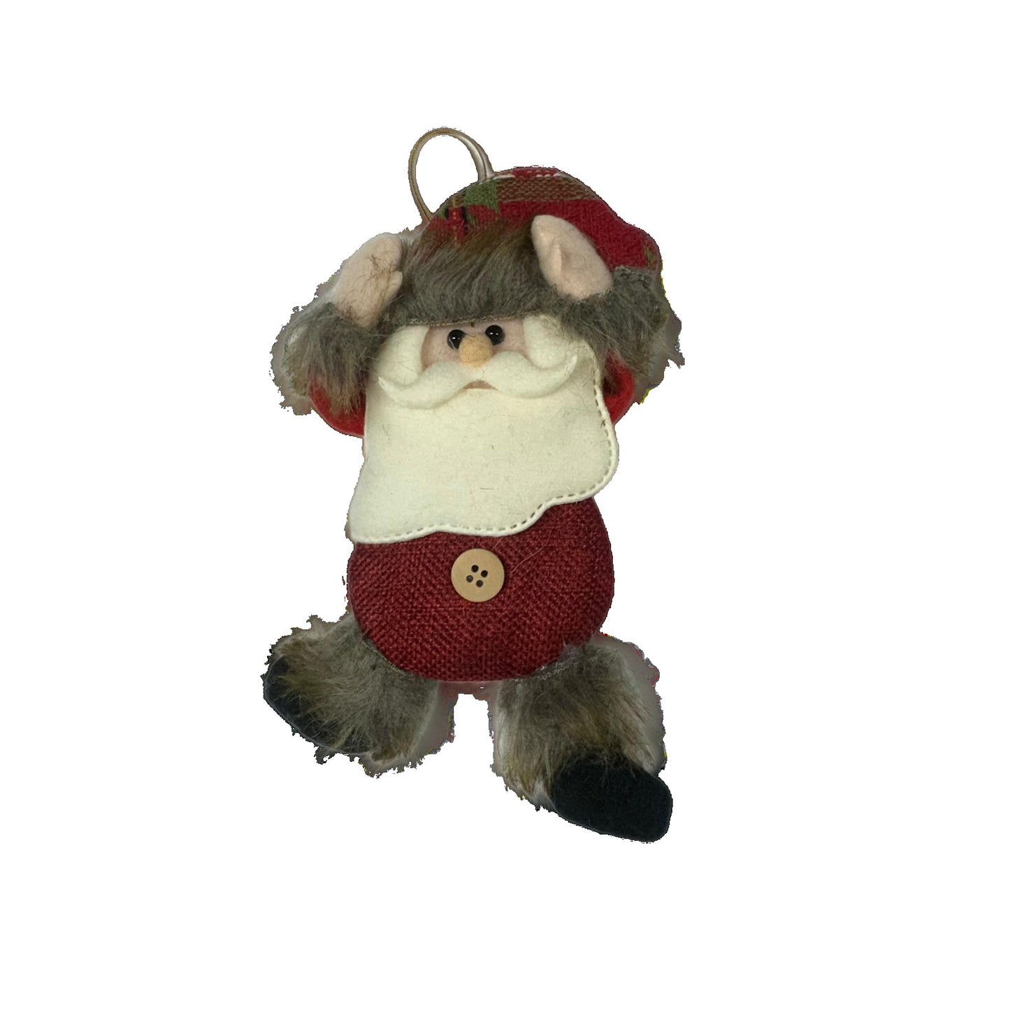 Figurina de Craciun, Klevo, pentru Brad, Tip Mos Craciun, 5 x 7 cm, Multicolor