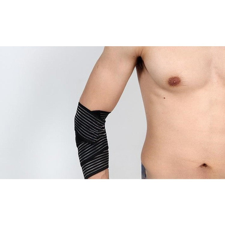 Orteza Elastica, Klevo, Pentru Picior/Mana, cu Prindere Velcro, 7.5 x 180 cm, din Nailon, Negru