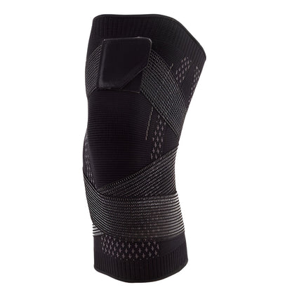 Orteza Elastica pentru Genunchi, Klevo, Ajustabila cu Bretele Elastice, Banda pentru Compresie, Material Respirabil, Marime S, Culoare Negru