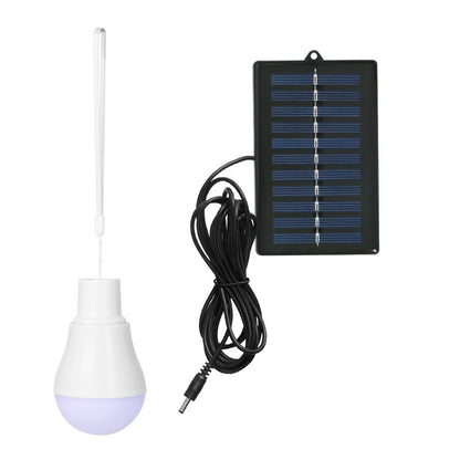 Bec portabil cu panou solar Klevo, pentru camping, utilizare exterior/interior, 3.6V, 400 mAh, 6.2 x 10 cm, alb rece