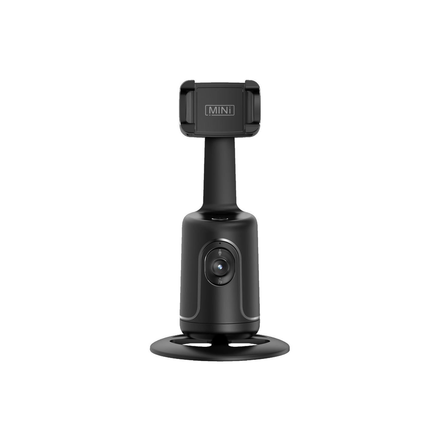 Stabilizator Pentru Telefon Cu Urmarire Automata, Klevo, AI Face Tracking, Rotire 360 Grade, 17 x 8 cm, Negru