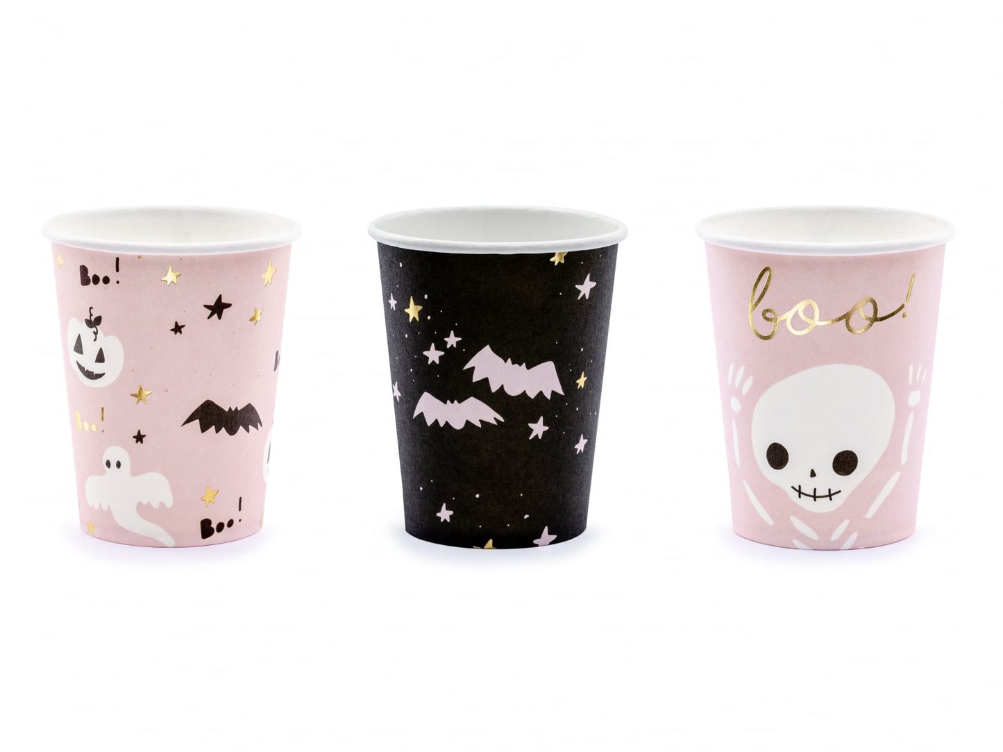 Pahare Boo!, mix, 220 ml (1 set. / 6 buc.)