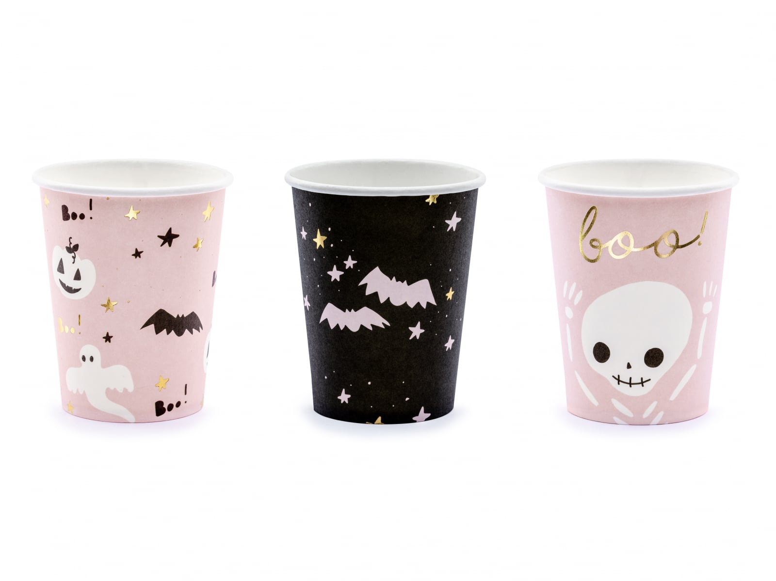 Pahare Boo!, mix, 220 ml (1 set. / 6 buc.)