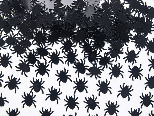 Paianjeni de confetti, negri, 1,2 x 1,2 cm, 15g