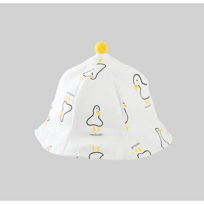 Palarie de Protectie pentru Bebelusi, Klevo, Model Ratuste, Pescareasca, de Primavara si Toamna, cu Masca si Fermoar, 45 cm, pentru 3-6 Luni, Alb