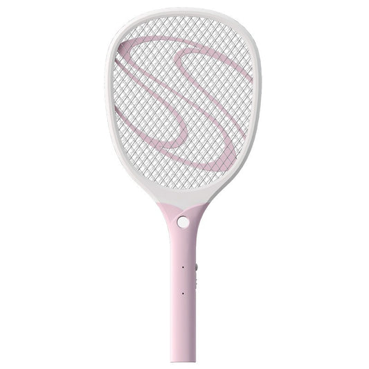 Paleta Electrica pentru Tantari, Muste sau Insecte LED, Klevo, Plastic, Casa si Gradina, Anti-insecte, Alb-Roz