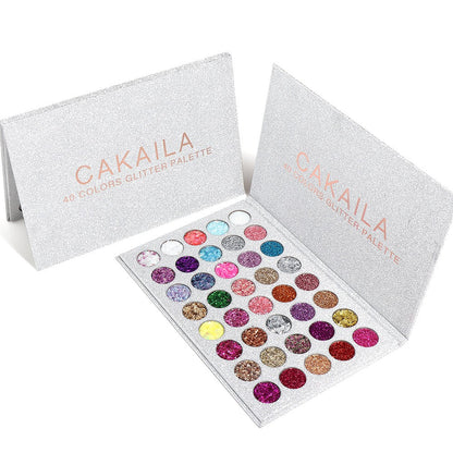 Trusa de machiaj , paleta de glitter / sclipici cu 40 de culori , Klevo