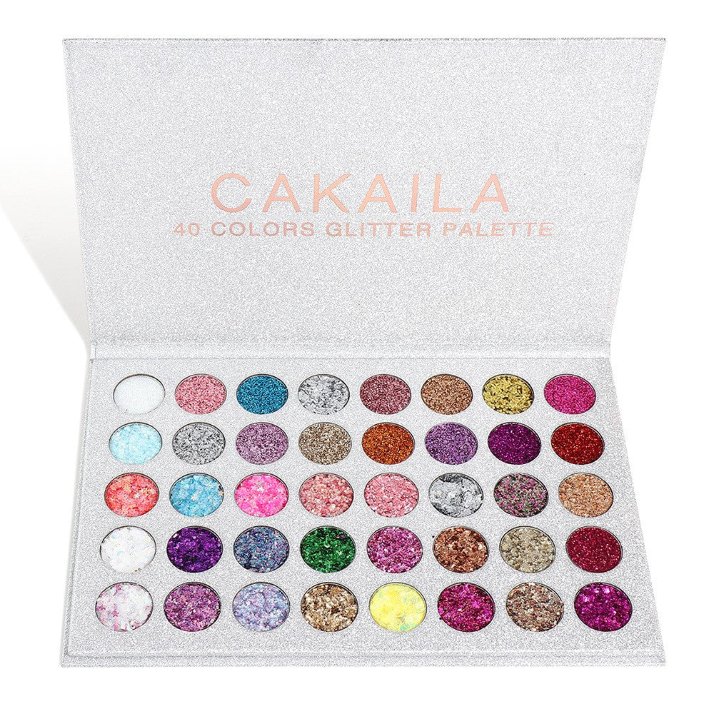 Trusa de machiaj , paleta de glitter / sclipici cu 40 de culori , Klevo