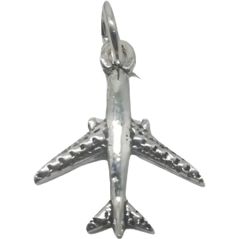 Pandantiv din Argint 925, Avion Pasageri, 1.48 g