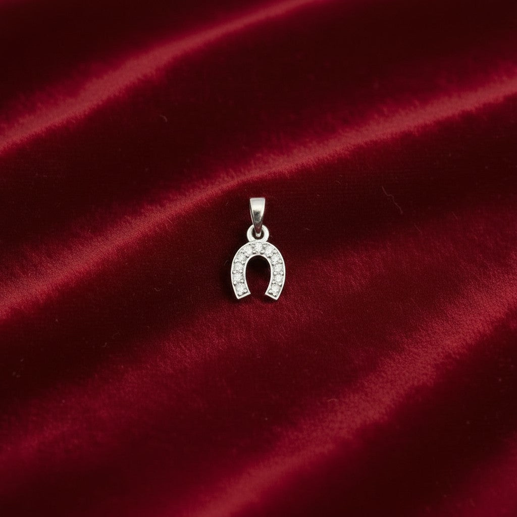 Pandantiv Argint 925, Jolie Silver, Potcoavă Cu Pietre, 0.66g