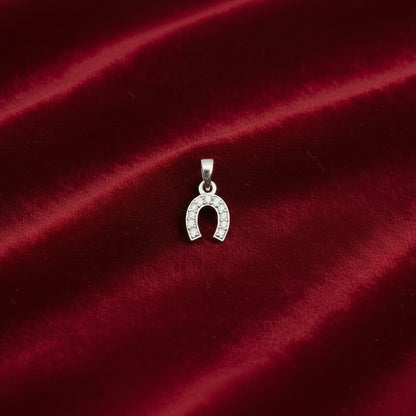 Pandantiv Argint 925, Jolie Silver, Potcoavă Cu Pietre, 0.66g