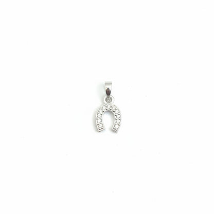 Pandantiv Argint 925, Jolie Silver, Potcoavă Cu Pietre, 0.66g