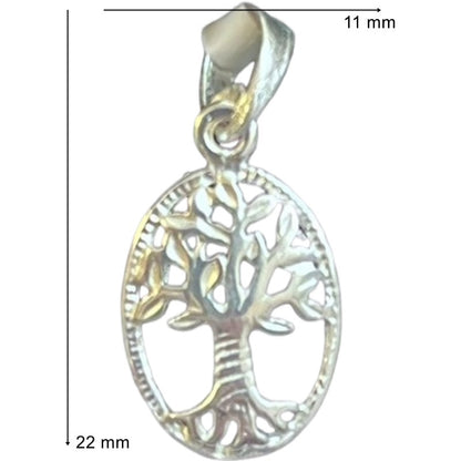 Pandantiv, Jolie Silver, Argint 925, Model Copacul Vietii Rodiat, 22 x 11 mm, 0.9 g