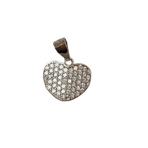 Pandantiv, Jolie Silver, Argint 925, Model Inima Carte, 1.1 G, 1.1 x 1.3 Cm