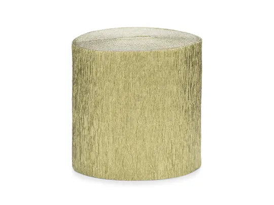 panglica Crepe, 5cm/10m, auriu