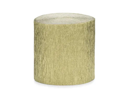 panglica Crepe, 5cm/10m, auriu