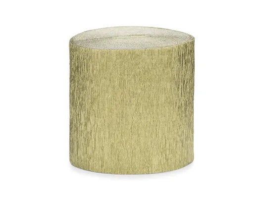panglica Crepe, 5cm/10m, auriu