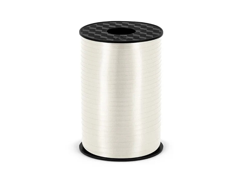 Panglică de plastic, albă, 5mm/225m