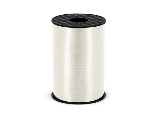 Panglică de plastic, albă, 5mm/225m