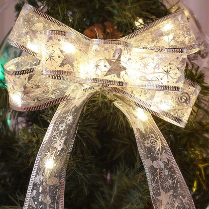 Panglică LED de Crăciun Klevo Aurie, lungime 2 m , 20 LED-uri, Alb rece