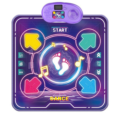 Jucarie Interactiva, Klevo, Covor Muzical de Dans, 4-6 Ani, Bluetooth, 4 Moduri, 90 x 90 cm, Mov