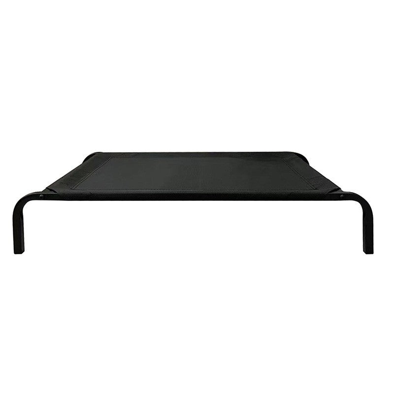 Pat pentru Animalele de Companie, Klevo, din Plasa este Rezistent la Umiditate, Picioare de Otel, Respirabil, Marimea M 90 x 60 x 16 cm, Negru