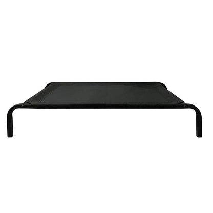 Pat pentru Animalele de Companie, Klevo, din Plasa este Rezistent la Umiditate, Picioare de Otel, Respirabil, Marimea M 90 x 60 x 16 cm, Negru