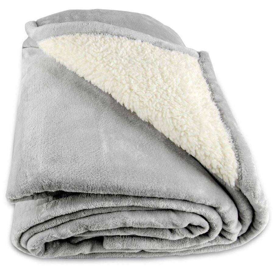 Patura Cu Incalzire Electrica, Klevo, 135 W, 180x130 cm, 6 Trepte De Incalzire, Flanel, Gri