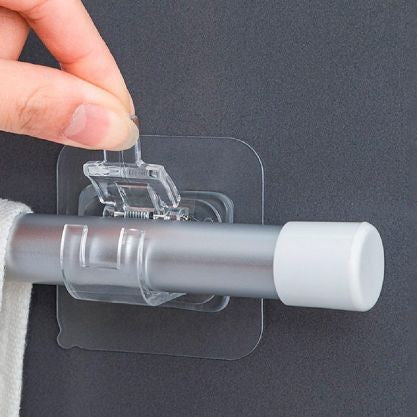 Set 2 Carlige Adezive Transparente, Klevo, Rezistente la Apa, 5 kg, Plastic, 6x6x4 cm