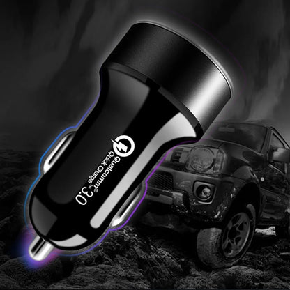 Incarcator Auto 2 in 1, Klevo, Port USB Fast Charge QC3.0 si Type C, PD 20W, Negru