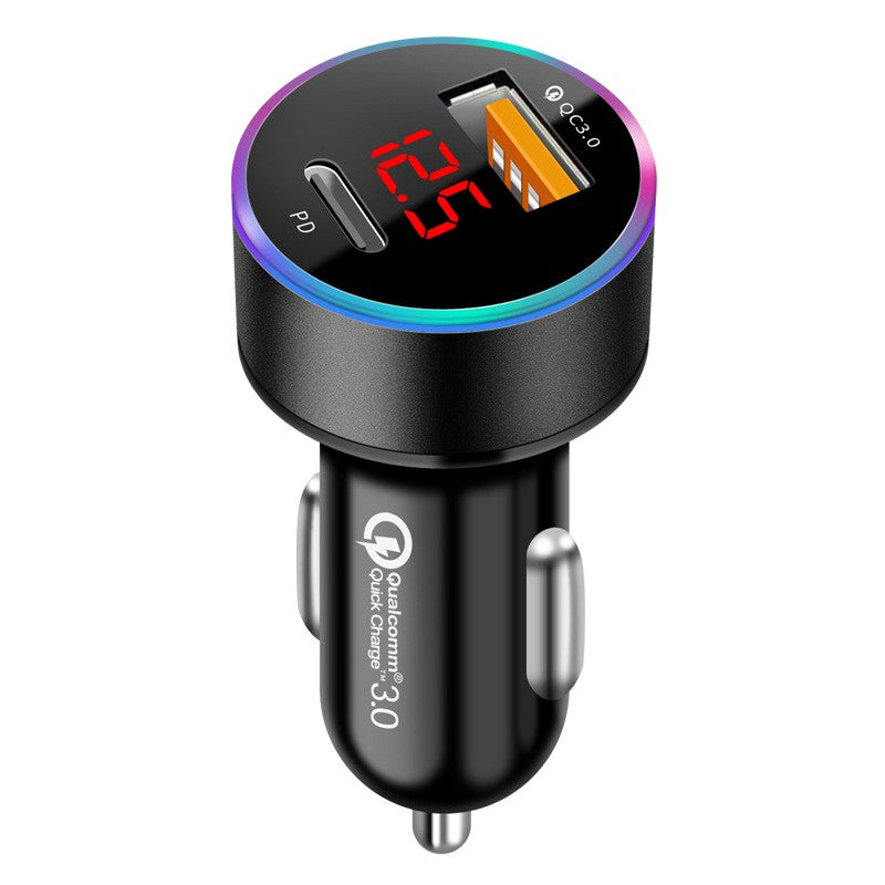 Incarcator Auto 2 in 1, Klevo, Port USB Fast Charge QC3.0 si Type C, PD 20W, Negru