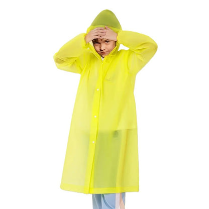 Pelerina de Ploaie, Klevo, pentru Copii 100-145 cm, din EVA, Impermeabila, Inchidere cu Capse, Galben