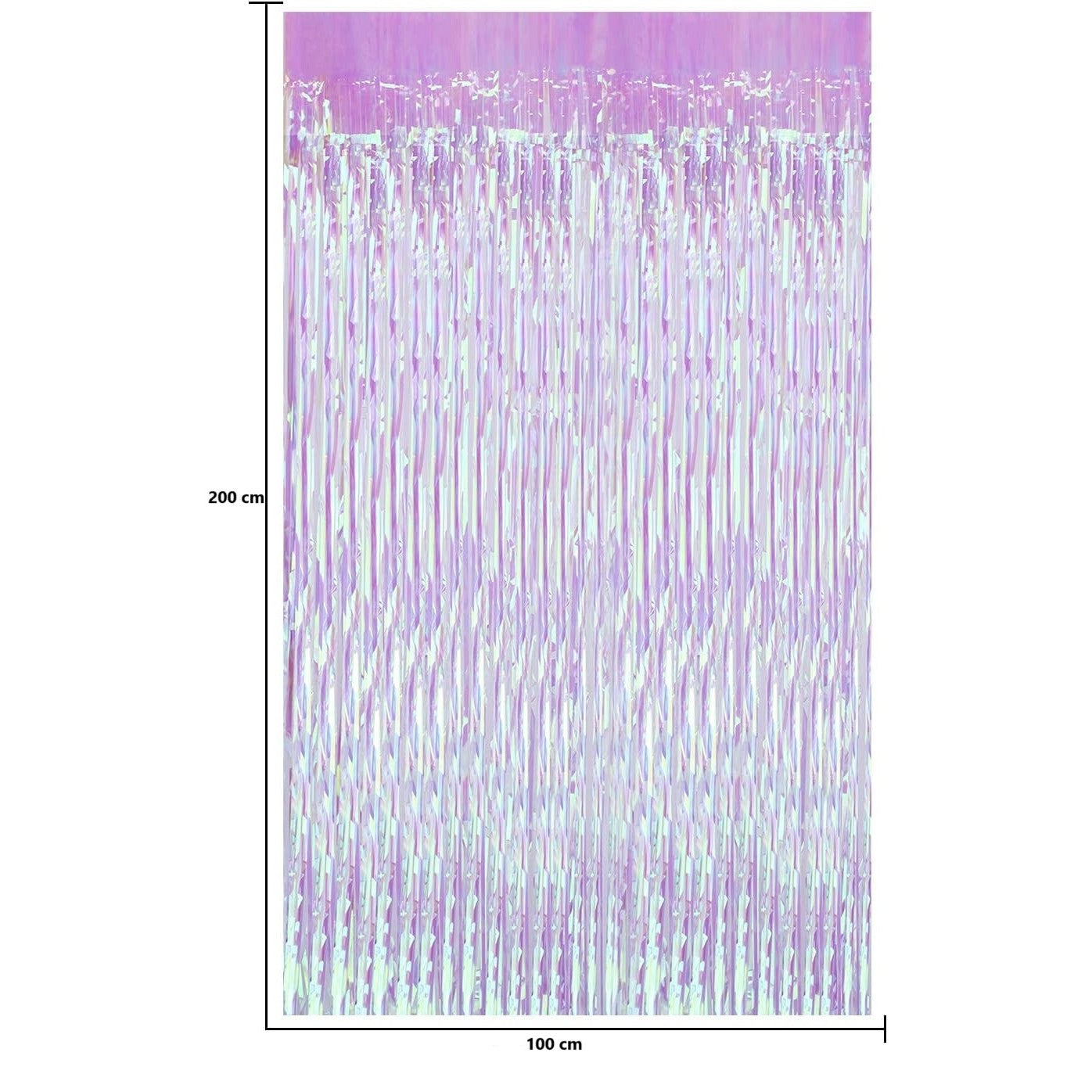 Perdea Franjurata, Klevo, Model Decor Petrecere, pentru Fundal de Poze, Amenajare Colorata a Petrecerii, Dimensiune 100x200 cm, Roz