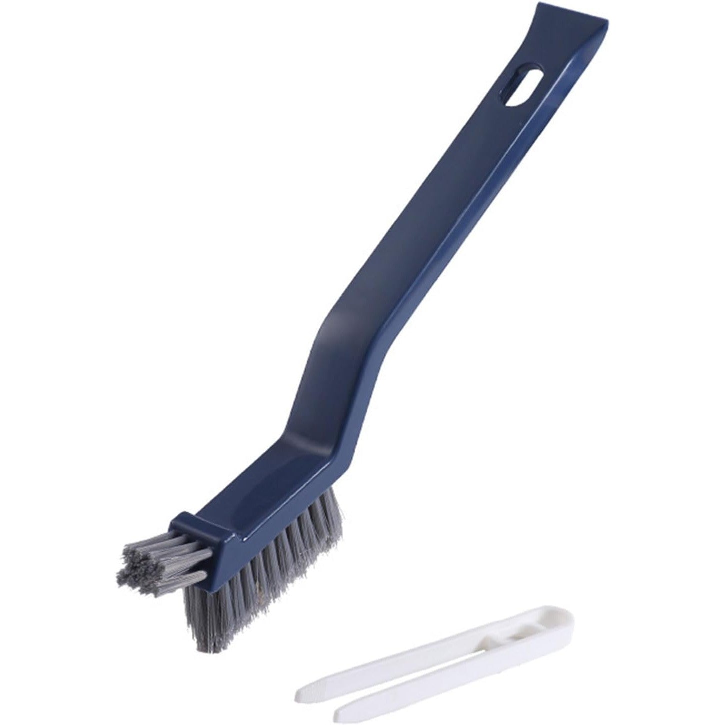 Perie 3in1 de Curatat Podele si Rosturi, Klevo, Lungime Maner 28 cm, Peri din PP, Otel si Plastic, Cleste pentru Scame si Par Inclus, Albastru