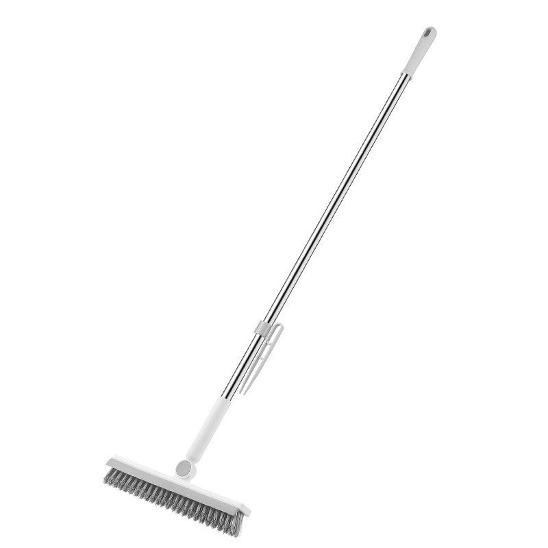 Perie de Curatare pentru Podele si Rosturi, Klevo, Lungime Maner 105 cm, Capat Pivotant 180 Grade, Peri din PP, Otel si Plastic, Cleste pentru Scame