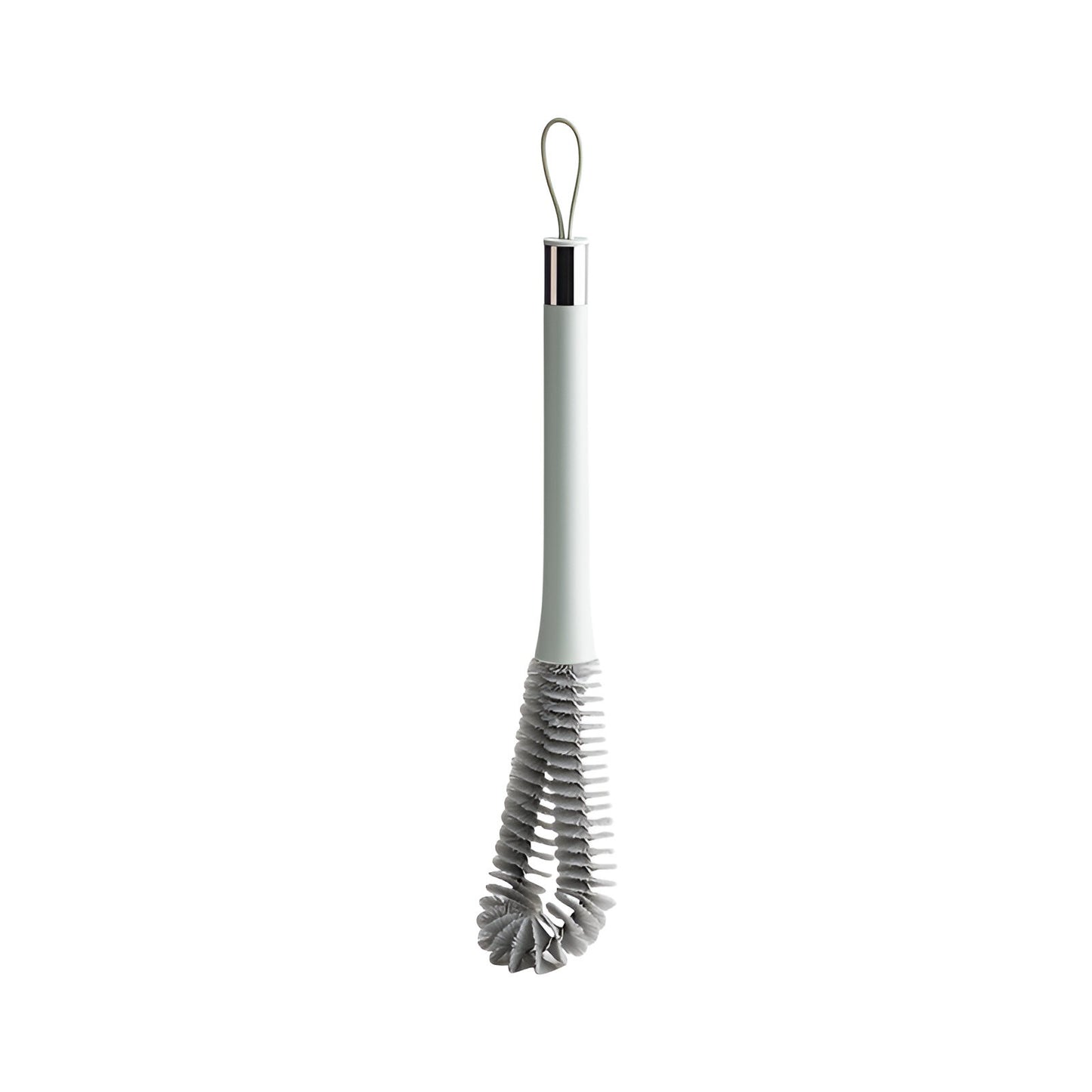 Perie de Curatat Pahare, Sticle, Biberoane, Klevo, cu Maner Lung, Uz Casnic, Silicon, Ergonomic, 3.9x5.4x38.5cm, Verde