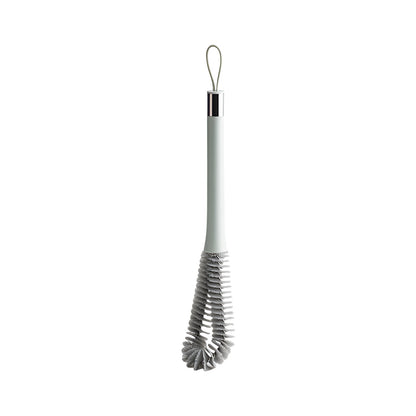 Perie de Curatat Pahare, Sticle, Biberoane, Klevo, cu Maner Lung, Uz Casnic, Silicon, Ergonomic, 3.9x5.4x38.5cm, Verde